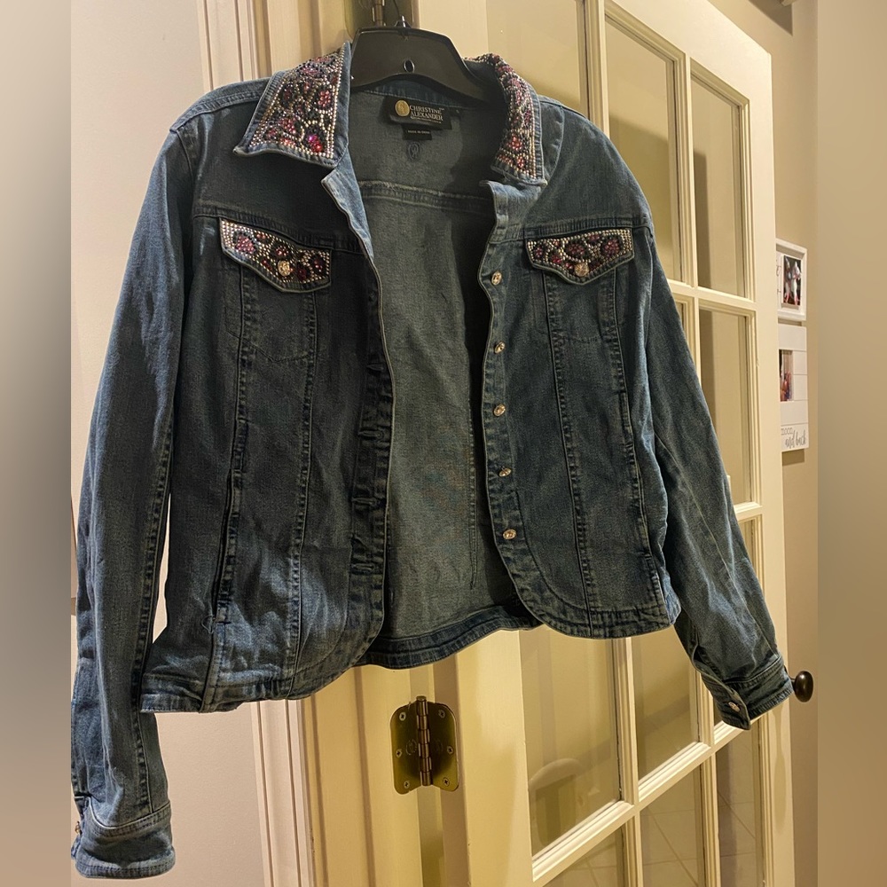 Christine Alexander Fitted Denim Jacket